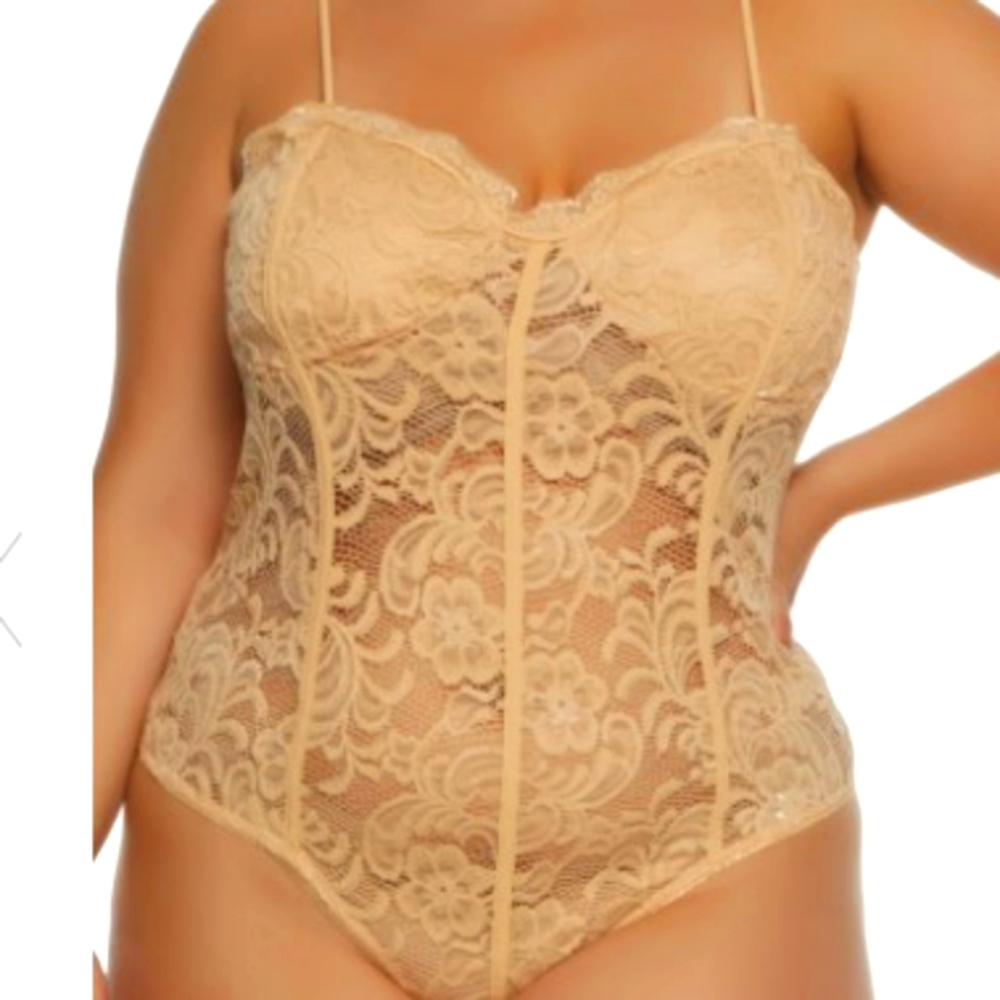 NEW! Large Floral Lace Bodysuit